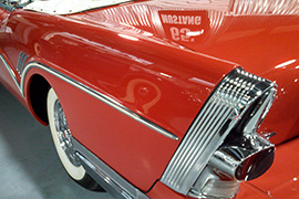 Red buick roadmaster tail fin